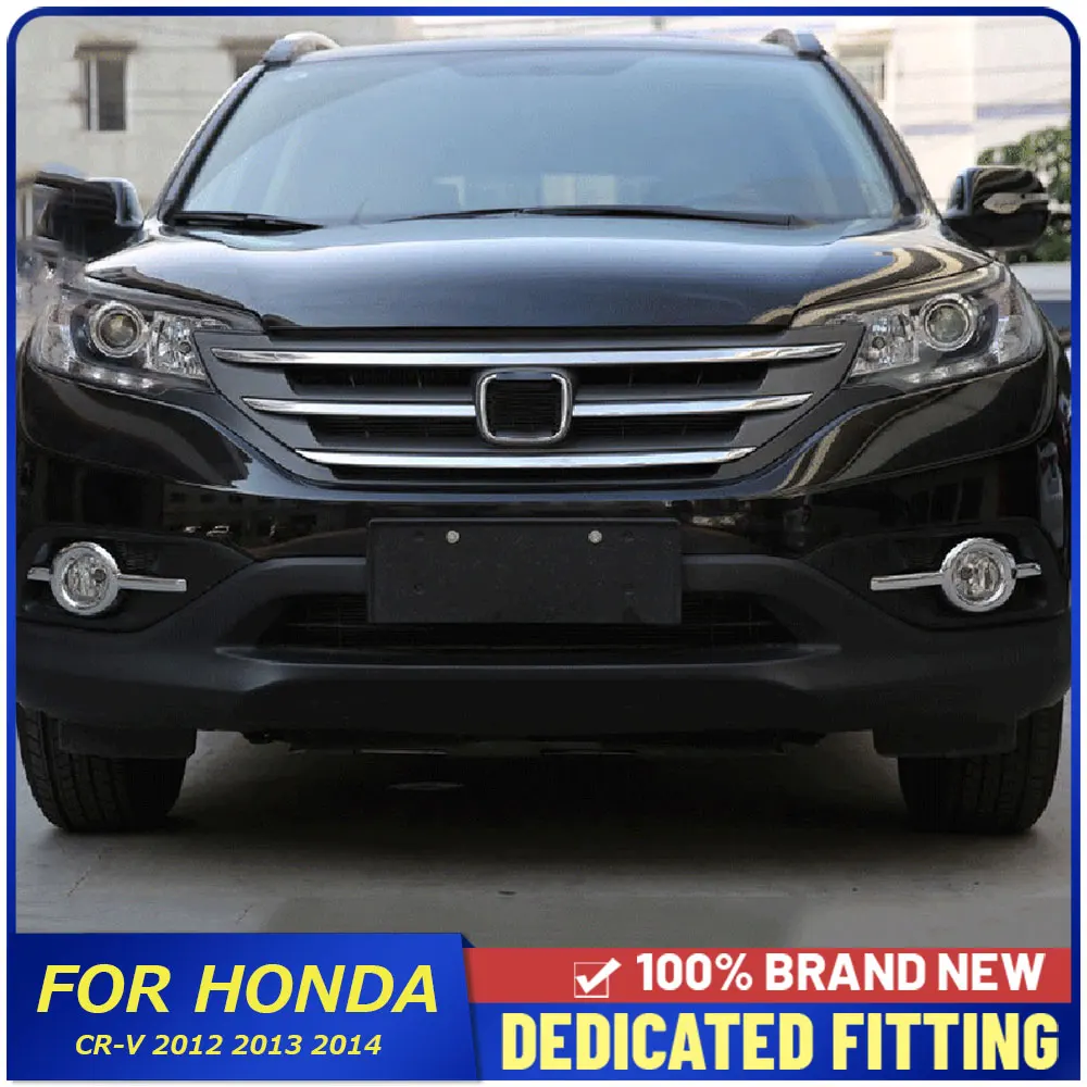 Auto Part Front Fog Light Frame Cover ABS Chrome Front Lamp Cover Trims Accessories For Honda CR-V CRV 2012 2013 2014