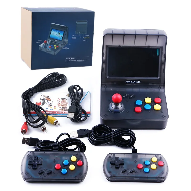 64 бит Ретро Аркада мини видео игровая консоль 4 3 дюймов Встроенный 3000 s ручной