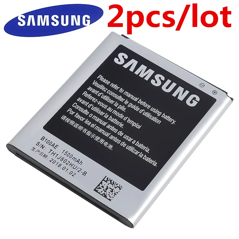2 шт./лот оригинальный аккумулятор B100AE для Samsung SM G313ML GT S7898 S7270 Galaxy Ace 3 3G с функцией