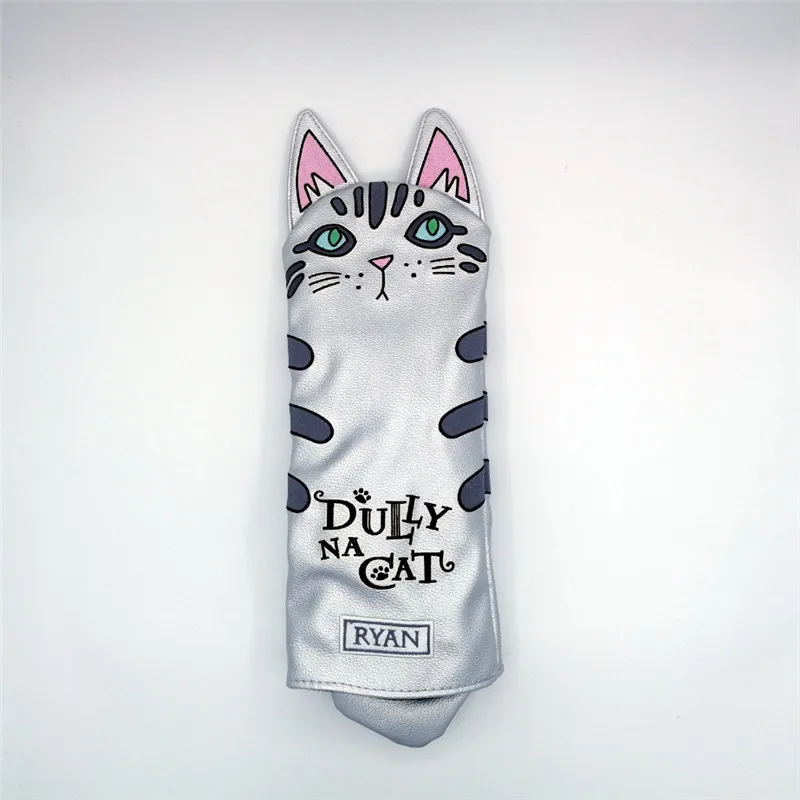 Dully na cat Golf Driver головной убор с хвостом для мужчин и женщин pu кожаный мультяшный Стиль Прекрасный чехол для гольфа