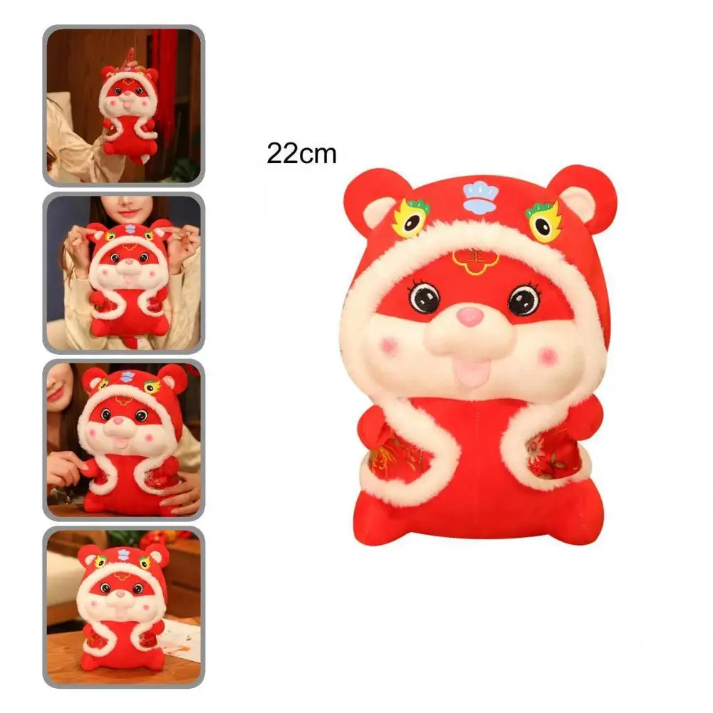 

Soft Decorative Toy Desktop Ornaments New Year Plush Tiger for Desktop