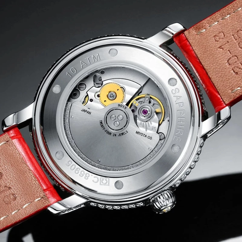 CARNIVAL Brand Women Luxury Mechanical Watch Ladies Fashion Waterproof Crystal Sapphire Automatic Wristwatches Clock Reloj Mujer enlarge