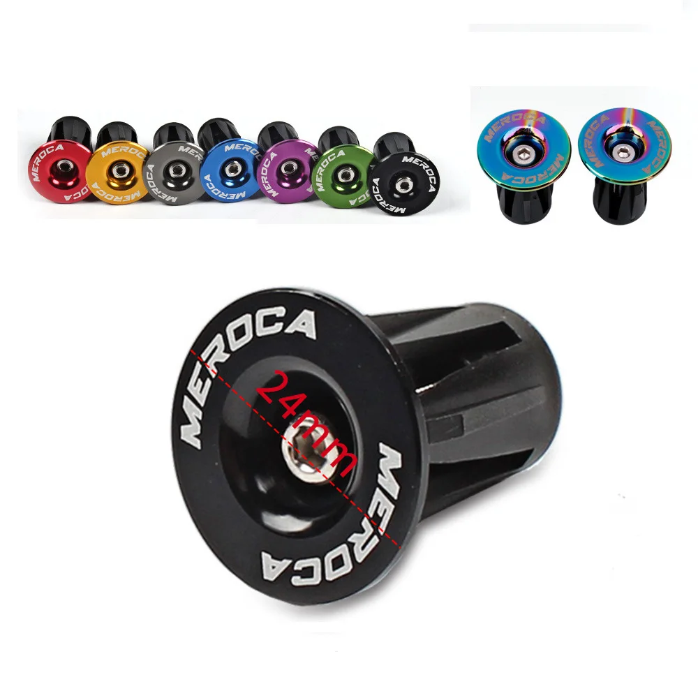

1 Pair Bike Grips Cap Plugs Aluminium Alloy MTB Handlebar Grips Plugs For Bicycle Handlebar Accessory