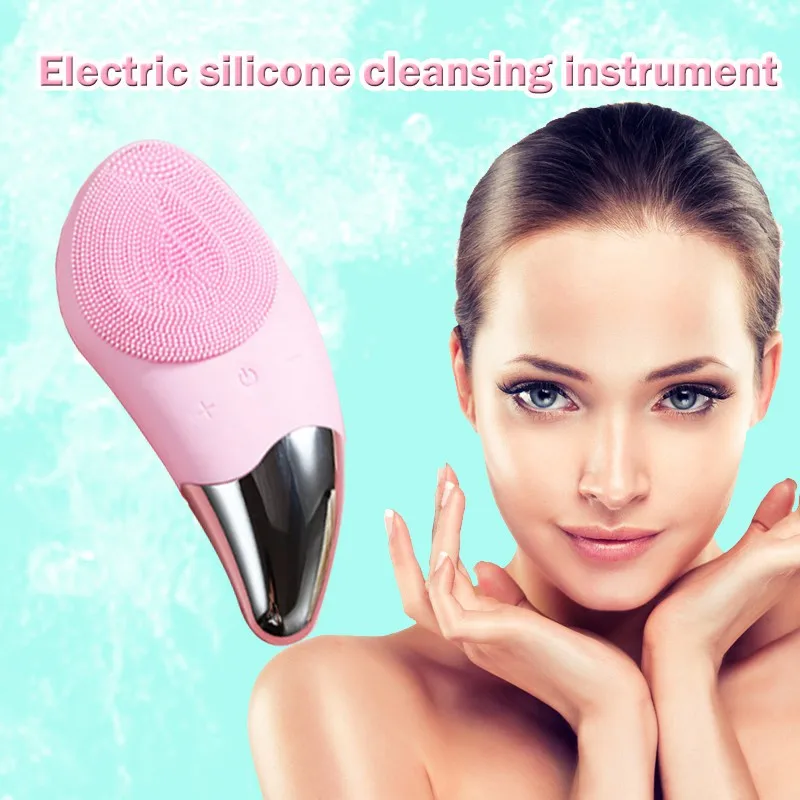 Mini Electric Face Cleansing Brush Silicone Sonic Electric Facial Cleanser Deep Washing Face Massager Facial Cleansing Brush
Mini Electric Face Cleansing Brush Silicone Sonic Electric Facial Cleanser Deep Washing Face Massager Facial Cleansing Brush