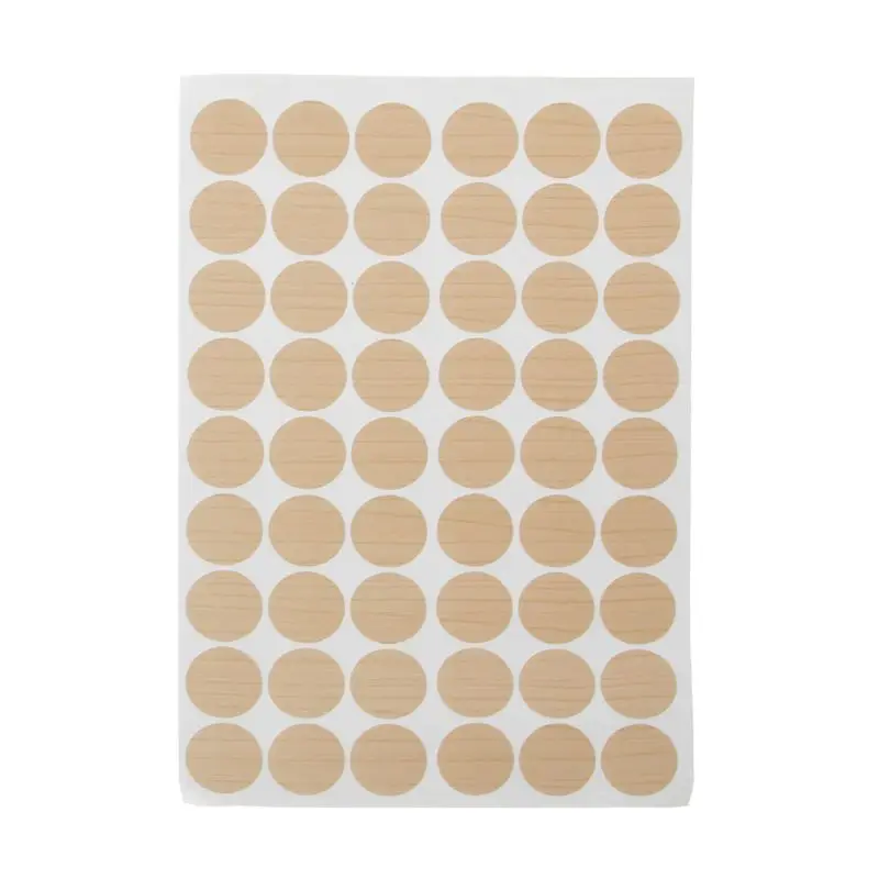 

54Pcs 20mm Wooden Furniture Self Adhesive Cabinet Screw Cap Covers Hole Stickers