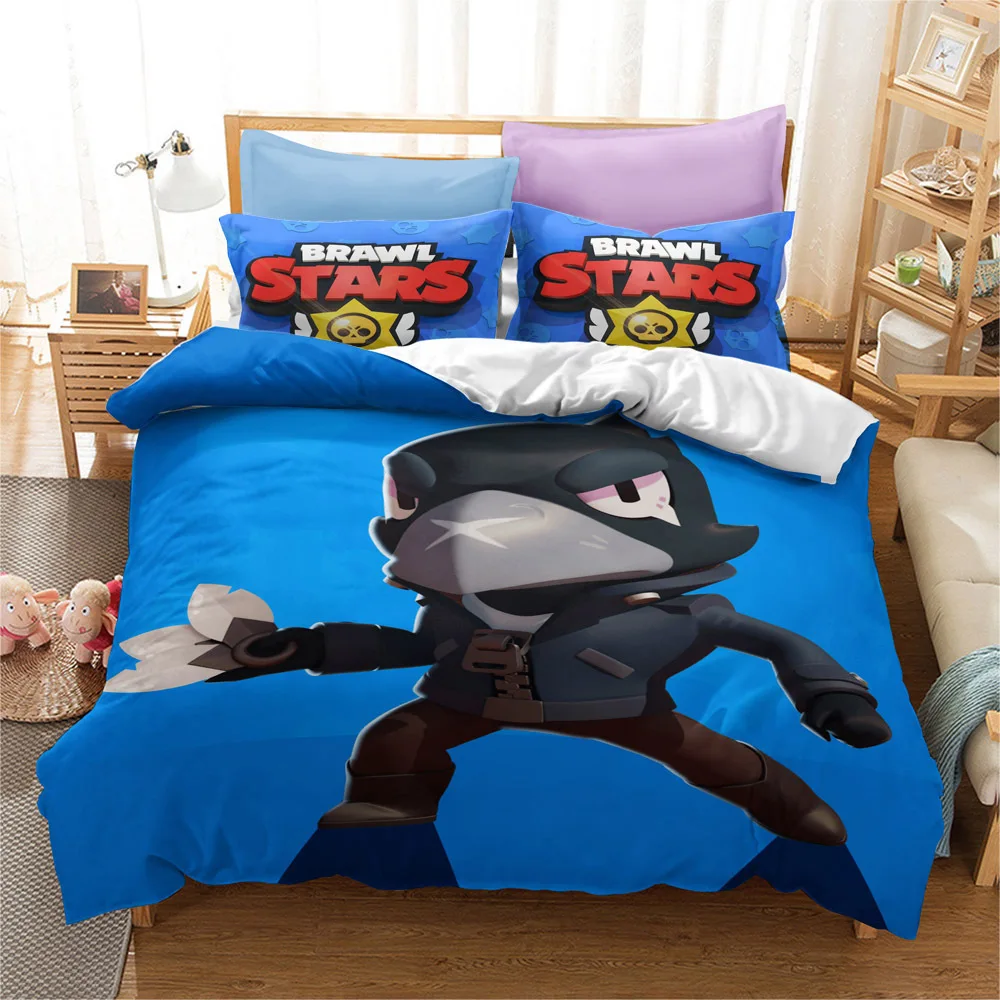 3D Anime Cartoon Stars Bedding Set Game Duvet Cover With Pillowcases For Kids Children Bed Linen Cute Sets Drop Ship | Мать и ребенок
