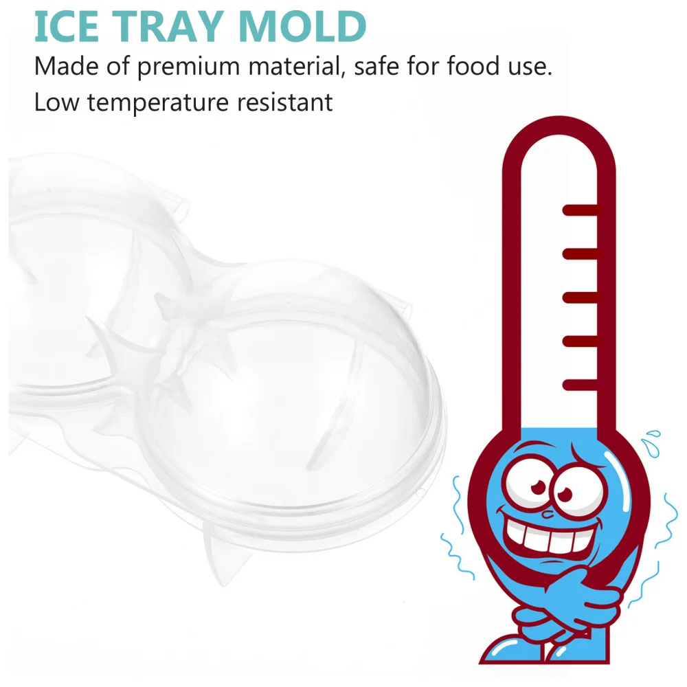 

2pcs Whiskey Ice Mold Homemade Ice Making Mold Mold (Transparent)