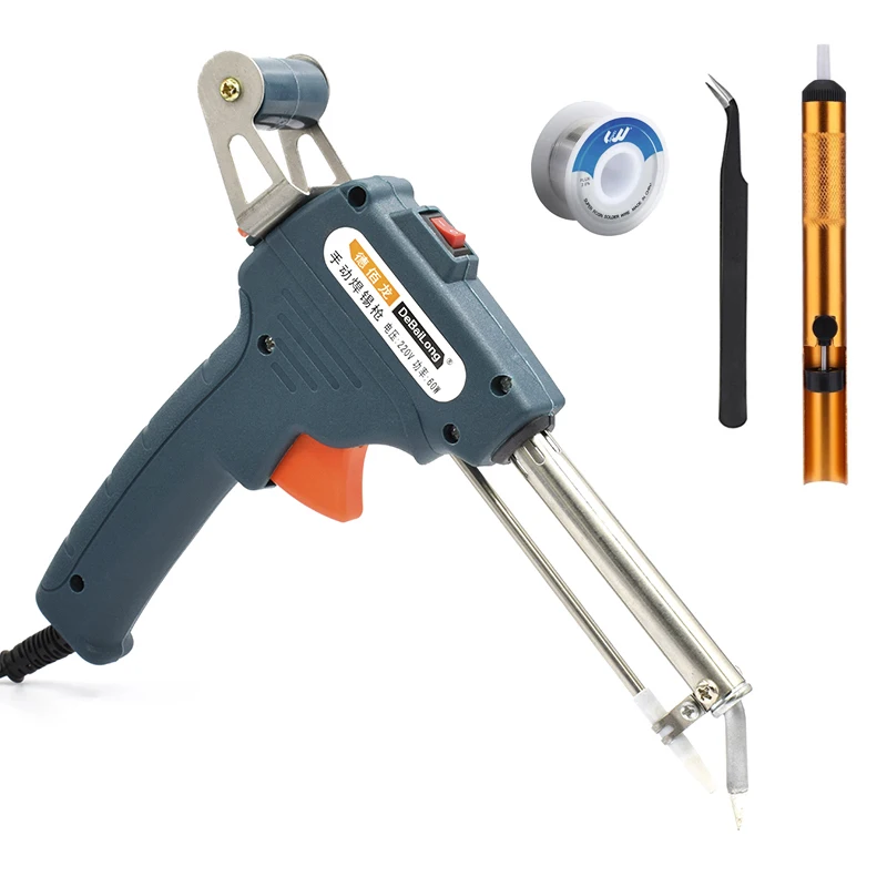Ручной паяльник с автоматической подачей оловянного пистолета мощность 60 Вт