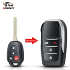 Dandkey измененный оболочки откидная крышка чехол для ключей для машины Toyota Tacoma Rav4 секвойи RAV4 
