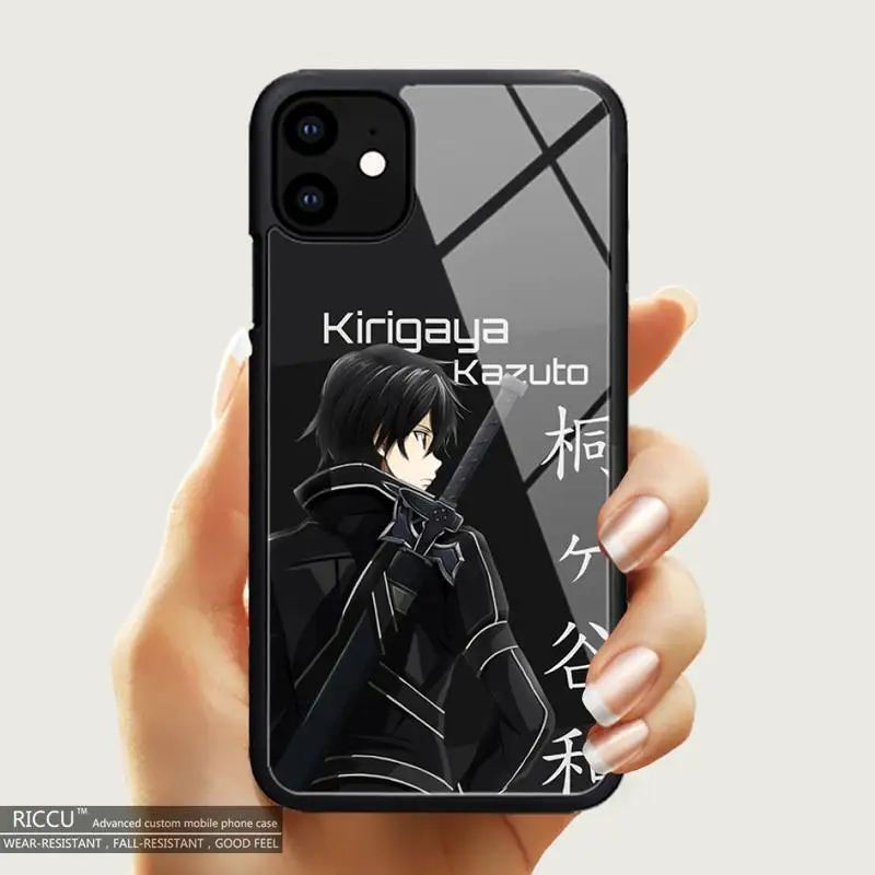 

Sword Art Online Anime Phone Case Rubber for iPhone 12 11Pro Max XS 6 6s 8 7 Plus X SE 2020 XR 12Mini Covers