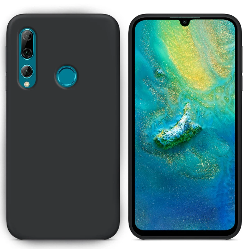 Роскошный жидкий силиконовый чехол для huawei P Smart 2019 POT-LX1 L21 LX3 мягкий сотового