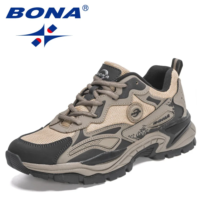 BONA-Zapatillas deportivas antideslizantes para hombre, zapatos masculinos para correr, ligeros e informales, para caminar y trotar, 2022