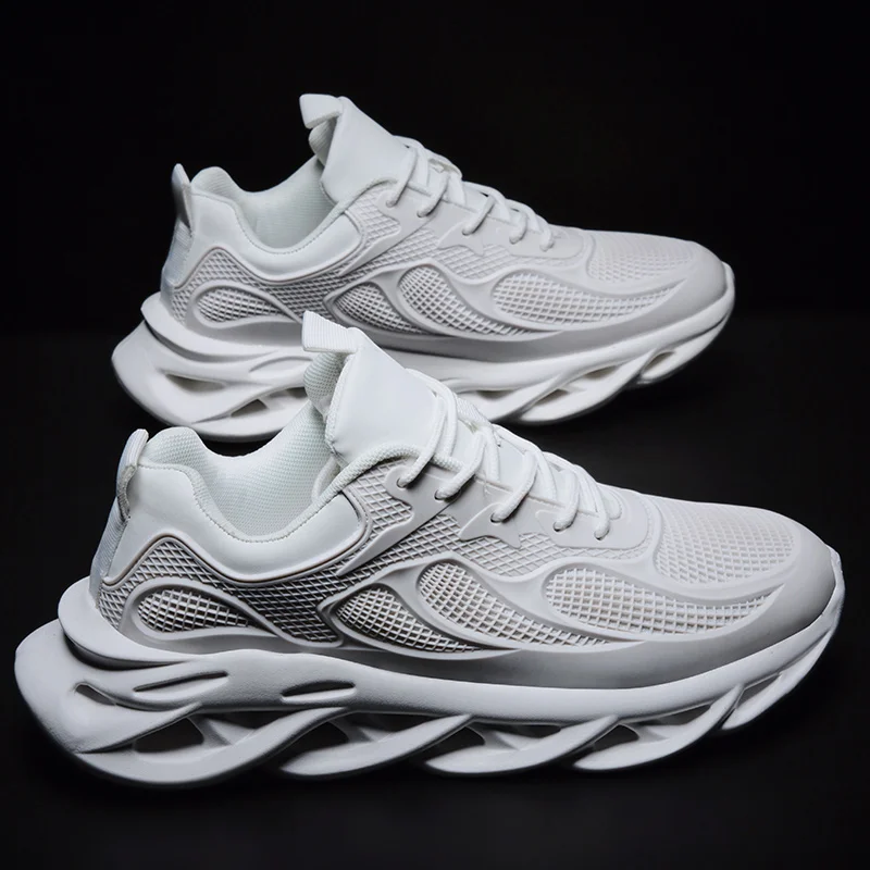 Мужские кроссовки Модная теплая зимняя мужская обувь Кожаная повседневная для