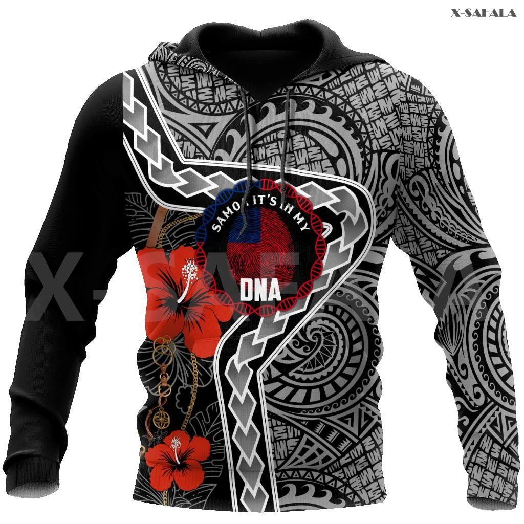 

Polynesia Samoa Amazing Tattoo 3D Over Printed Hoodie Man Women Unisex Outwear Zipper Pullover Sweatshirt Casual