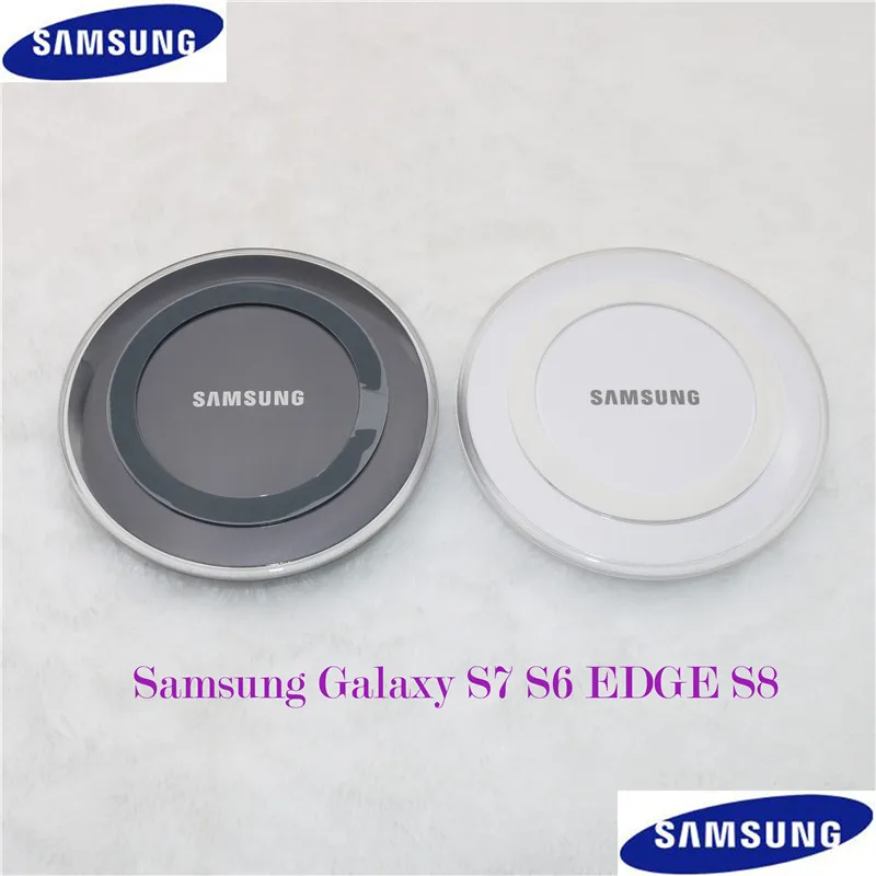 Оригинальное Беспроводное зарядное устройство Samsung 5 В/2 а QI адаптер зарядная