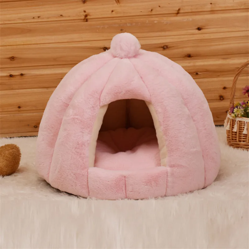Pet Cat Cave палатка дом Питомник зимняя одежда для собак гнездо складной спальный шезлонг коврик щенок высокого качества корзина маленькая собака кошка кровать