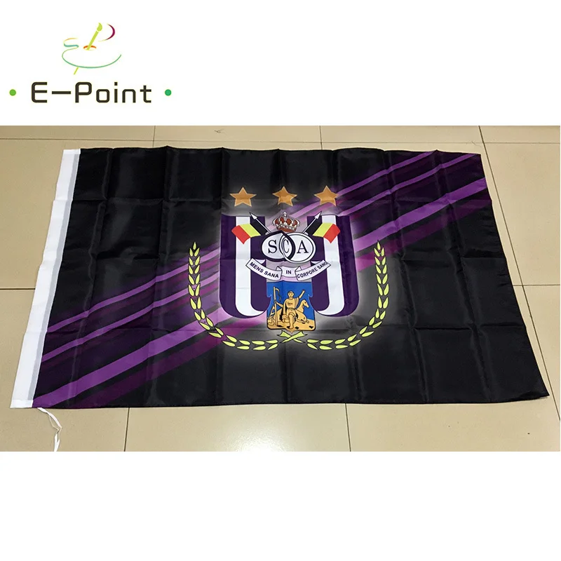Бельгийский Королевский спортивный клуб Anderlecht 3 фута* 5 футов(90*150 см) размер рождественские украшения для домашнего флага баннер Тип B подарки
