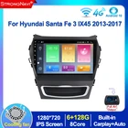Автомагнитола 2 Din, Android 10,0, без DVD, мультимедиа, для Hyundai Santa Fe 3 IX45 2013-2017, видеоплеер, GPS-навигация, 4 + 64 ГБ, Wi-Fi, BT