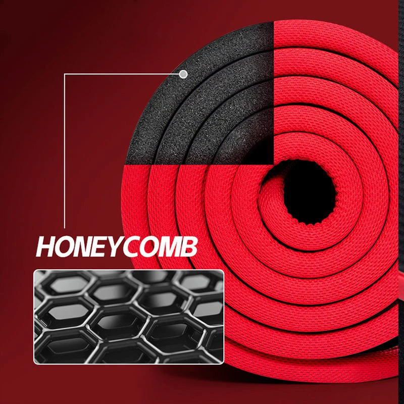 15MM Edging Thick Non-slip Fitness Mat High-density Sports Yoga Gym Home Exercise Pilates Gymnastics | Спорт и развлечения
