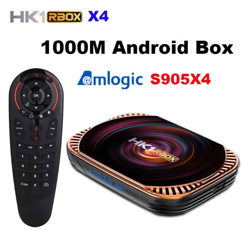 

Newest HK1 RBOX X4 Amlogic S905X4 Smart TV BOX Android 11.0 1000M TVBOX 4GB 64GB 2.4G&5G Wifi Media Player Set Top Box 4GB 32GB