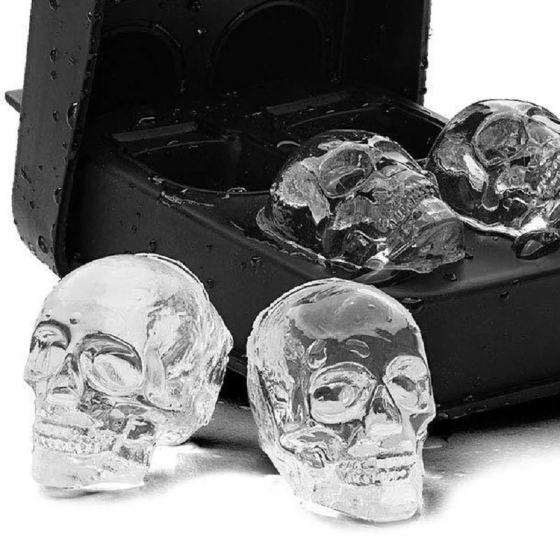 3D форма для льда в виде черепа силиконовая костей и напитков поднос кексов конфет