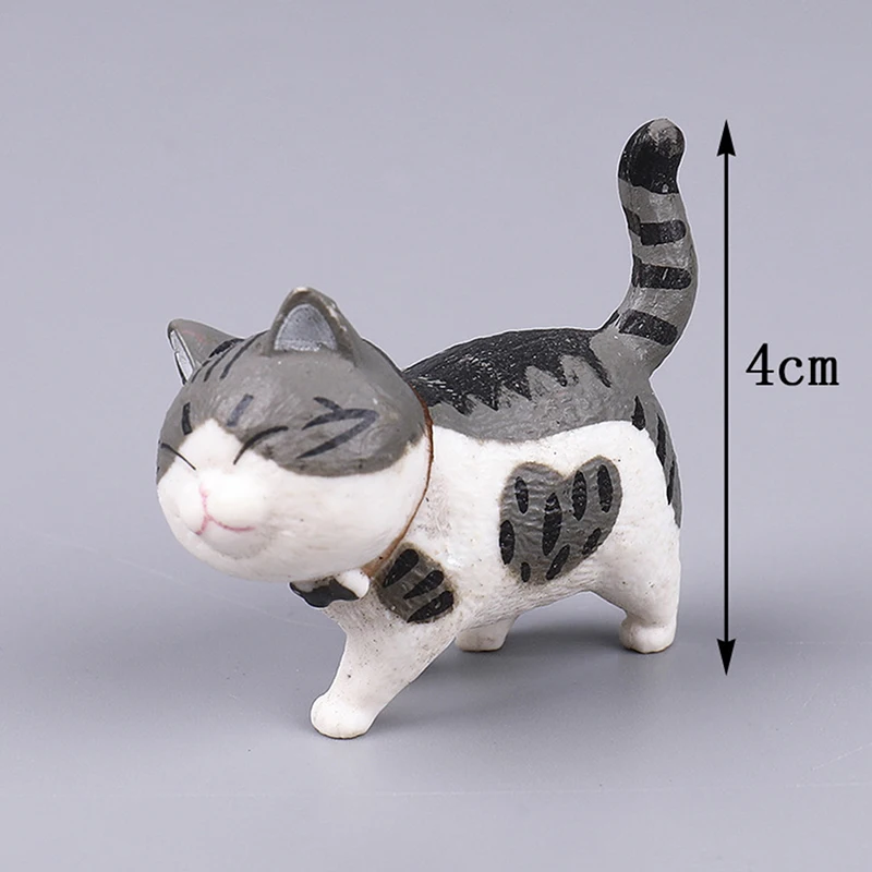 

1Pcs Cute Mini PVC Animation Model Cat Doll Figures Toy Creative Individuality Handicraft Ornaments Dashboard Balcony Decoration