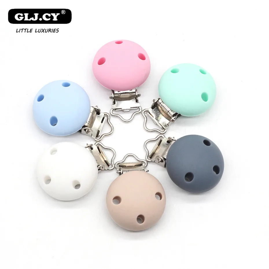 10 шт. круглые силиконовые зажимы для прорезывателя зубов | Мать и ребенок