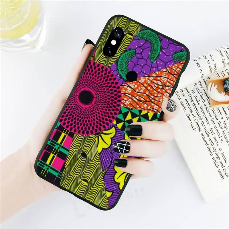 

African fabric retro art pattern luxury brand cover Phone Case For Xiaomi Redmi note 7 8 9 t k30 max3 9 s 10 pro lite