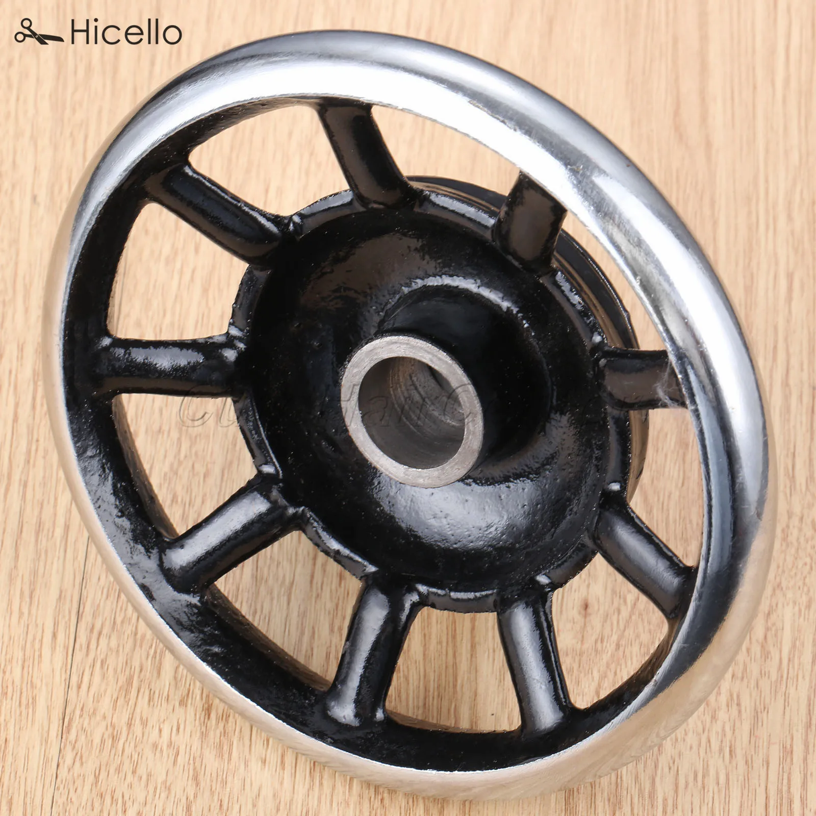 

Sewing Machine Spoke Hand Wheel old fashion pedal household sewing machines replacement 20mm shaft Metal pulley wheel Hicello