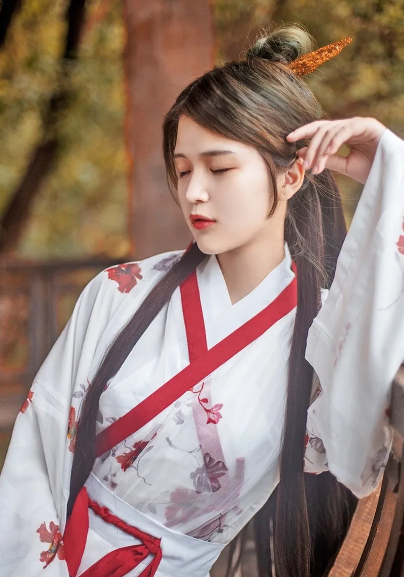 Традиционный костюм ханьфу для женщин древней китайской династии Тан Dyansty в