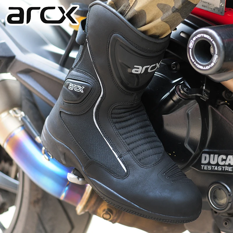 Раро мужские мотоциклетные гонки защиты сапоги и ботинки для девочек