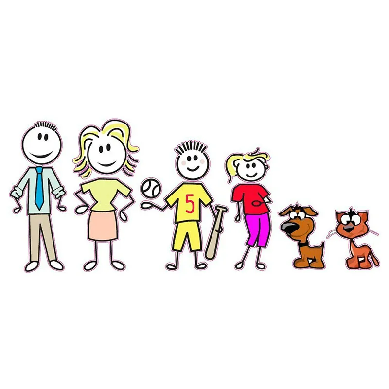 

Car Stickers Decor Motorcycle Decals Mom Dad Son Daughter Pets Decorative Accessories Creative Sunscreen Waterproof PVC,15cm*6cm