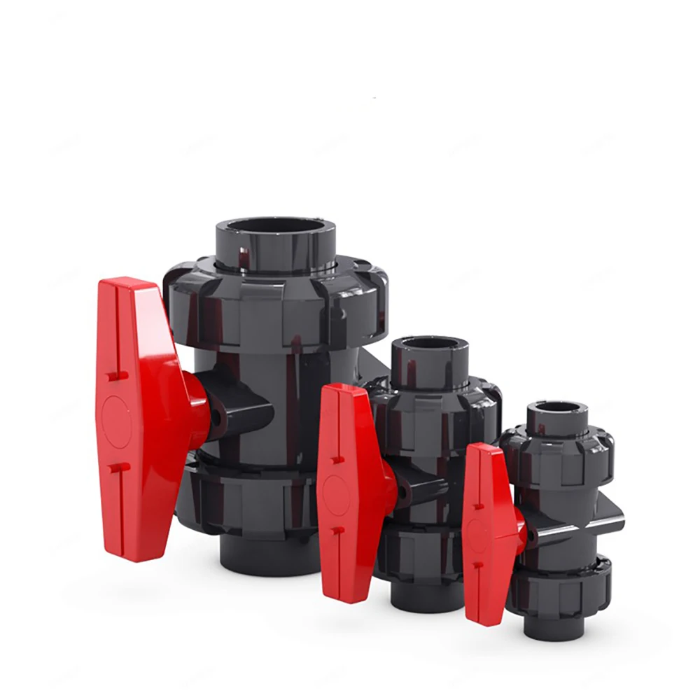 1/2 дюйма ~ 2 ПВХ шаровой клапан пластиковый переключатель для водопроводной трубы