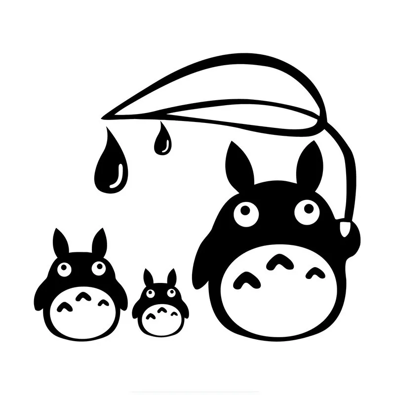 

Hot Cartoon Totoro Car Sticker Vinyl Auto Motorcycle Decals Bumper KK Decal PVC Car Decal Anime Decal Car