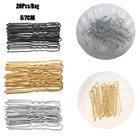 20 шт. 57 см волос кухонное завитое U образный заколка для волос для женщин заколки для волос с металлическими украшениями; Прическа заколка для волос аксессуары для волос