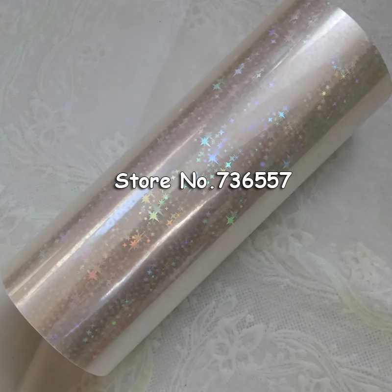 Голографическая фольга Прозрачная Фольга Y04 Горячее тиснение для бумаги или