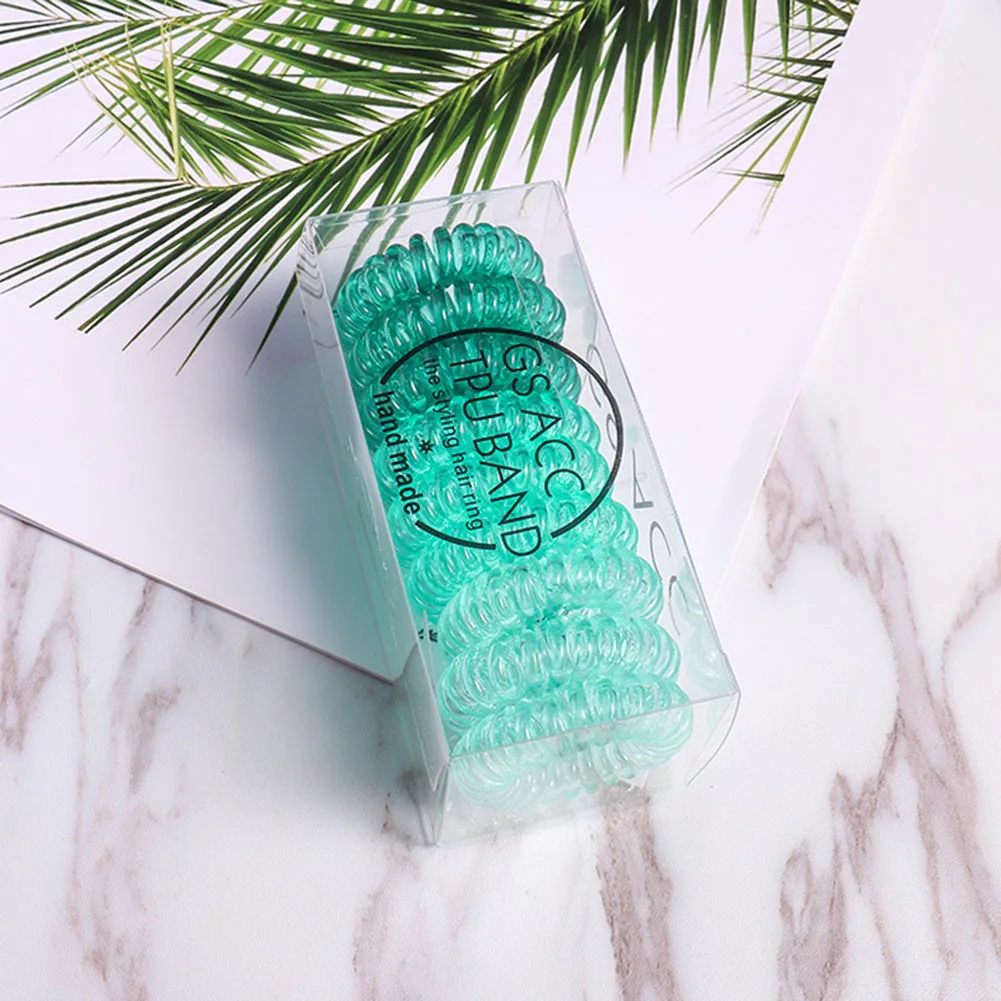 3 шт./9 шт/набор Для женщин тонкий эластичный красочный Пластик Резина телефонный