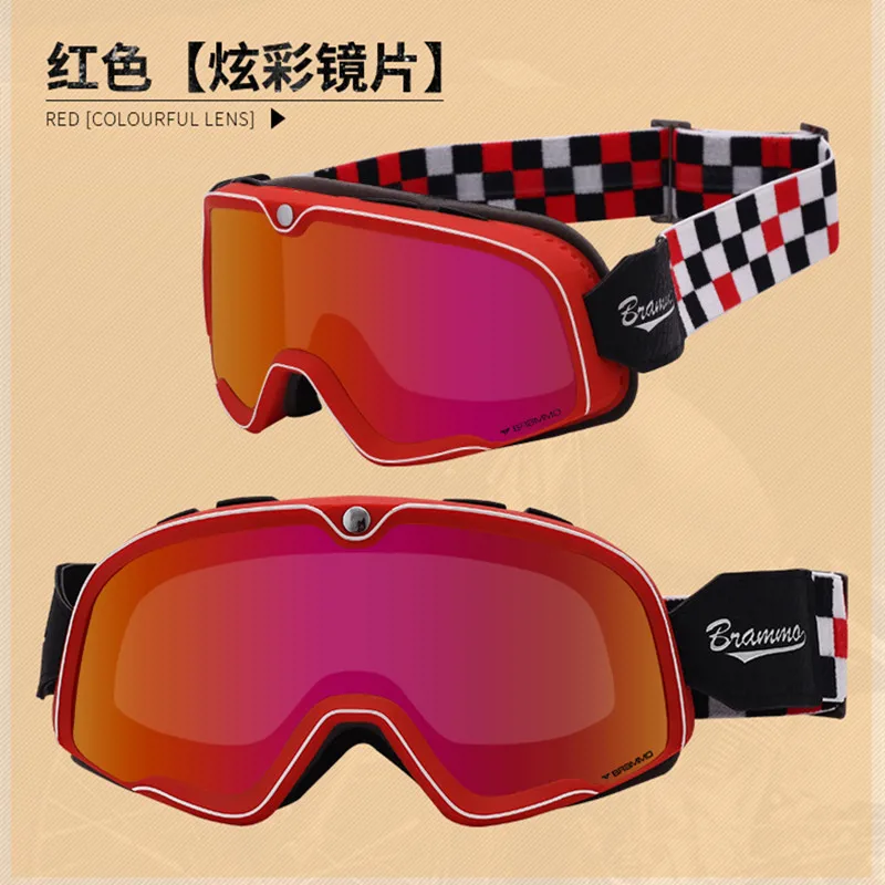 Ретро очки для мотокросса винтажные ветрозащитные мотовездехода внедорожного