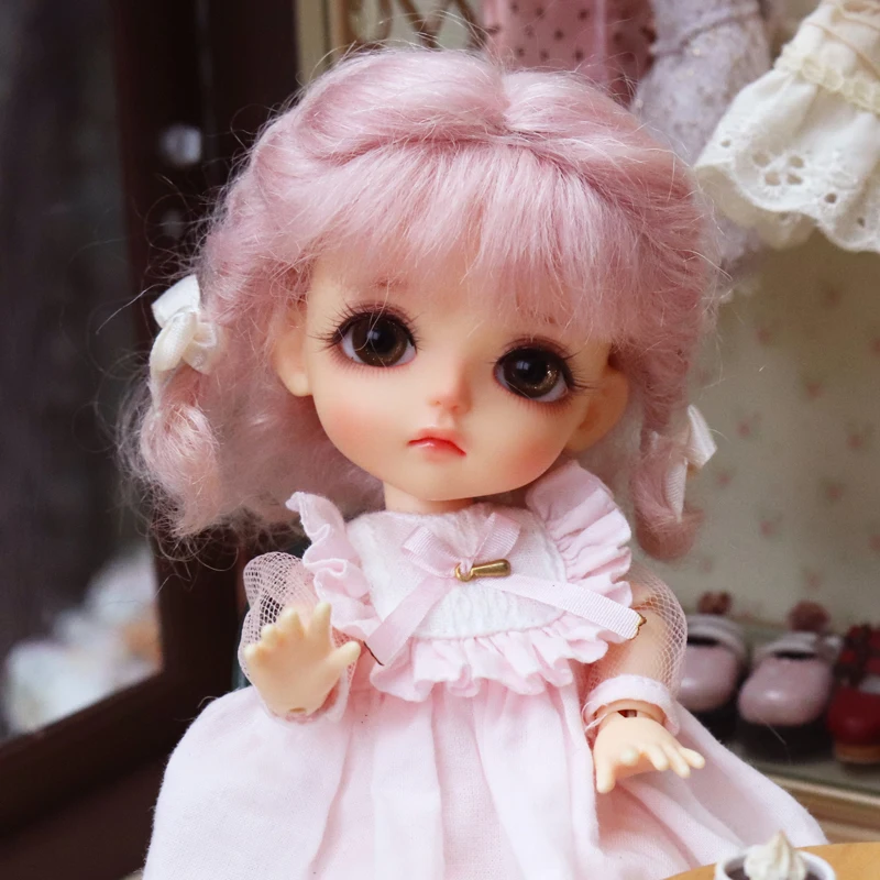 

1/8 Doll Wig For OB11 Clay doll For Doll accessories BJD/SD Handmade customization cute doll wig