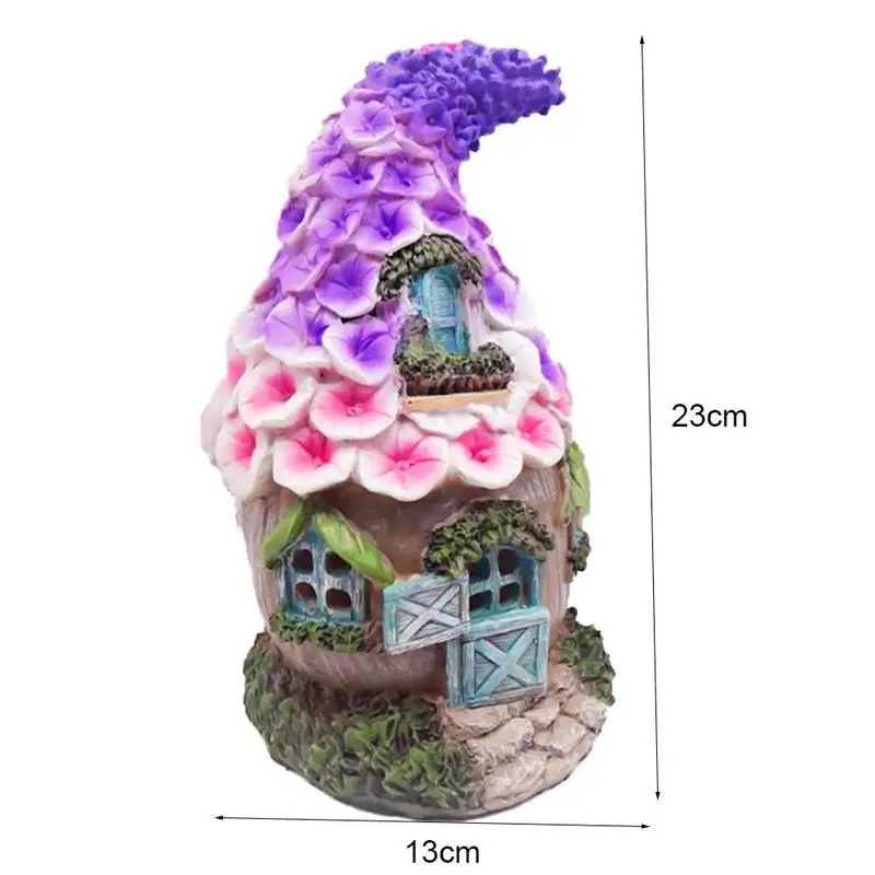 

Creative Resin Crafts Solar House Indoor Decoration Decorative Simple Crafts F8M6