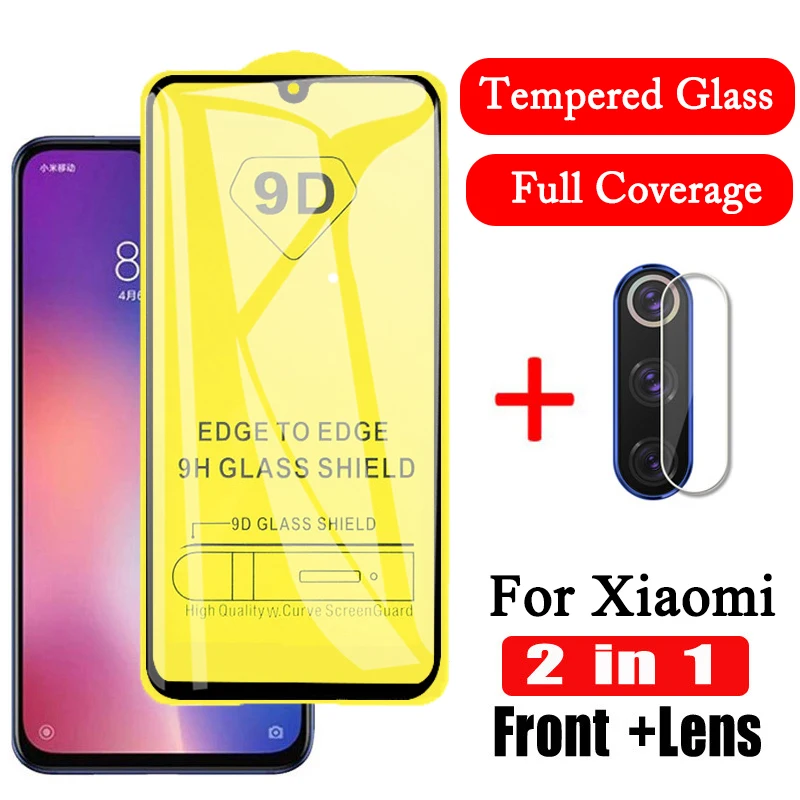 2 в 1 9D закаленное стекло для Xiaomi mi 9T Защитное стекло для Xiaomi mi 9 SE объектив камеры Glas xio mi 9T mi 9SE защита экрана