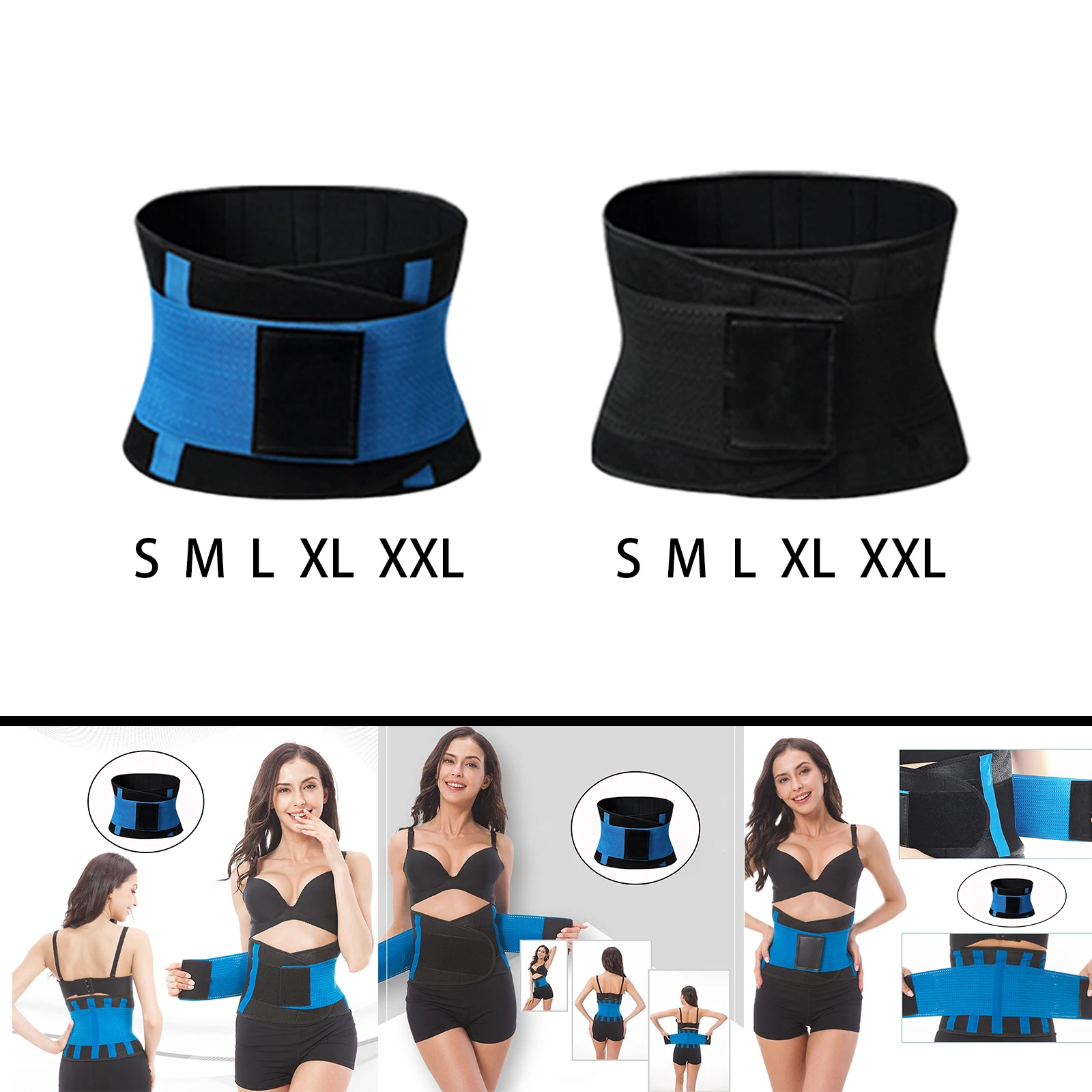 

Sauna Waist Belt Trimmer Workout Sport Sweat Band Abdominal Trainer Fat Burning Body Shaper Tummy Control Slimming Fitness Yoga