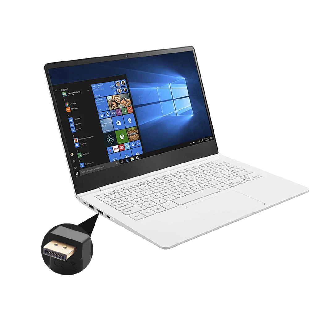 Кабель адаптера Displayport 90 градусов штекер-гнездо левый и правый угол кабель вверх