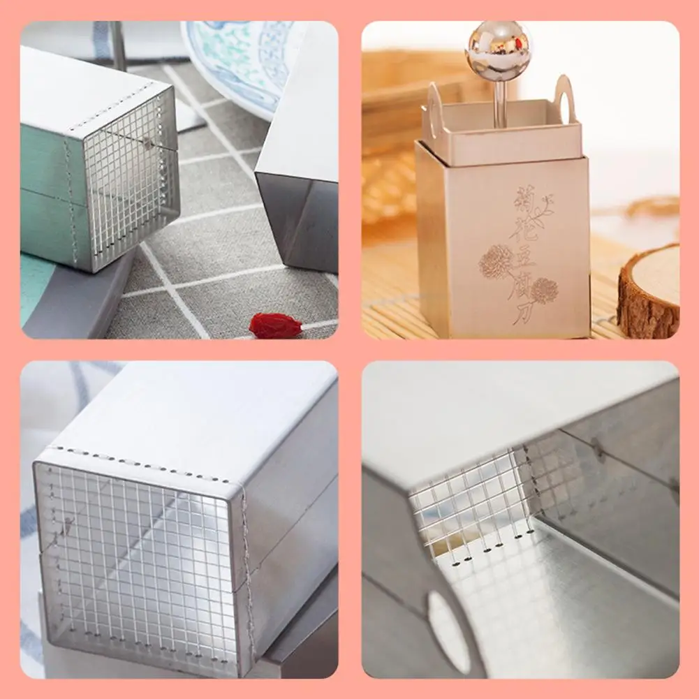 

Household Tofu Cutting Mold Shredder Chrysanthemum DIY Kitchen Cooking Tool Stainless Steel Slicer Manual Kitchen Accessories