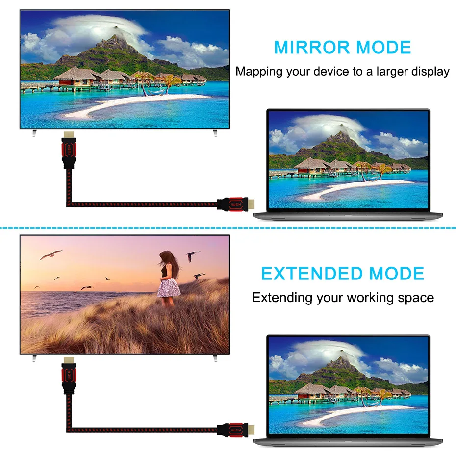 Кабель HDMI кабель 2 0 4k 3D 60FPS кабели для HD TV LCD ноутбука Nintendo Switch PS3 проектора