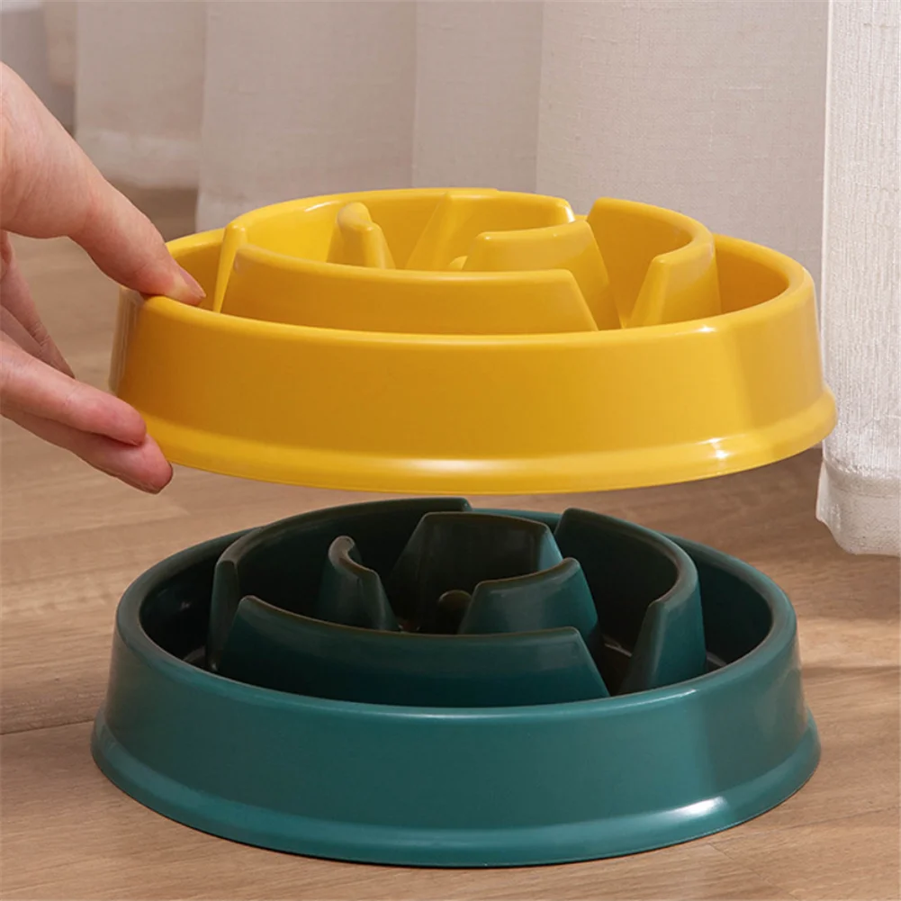 Нетоксичные медленно питательные миски для домашних животных забавная миска