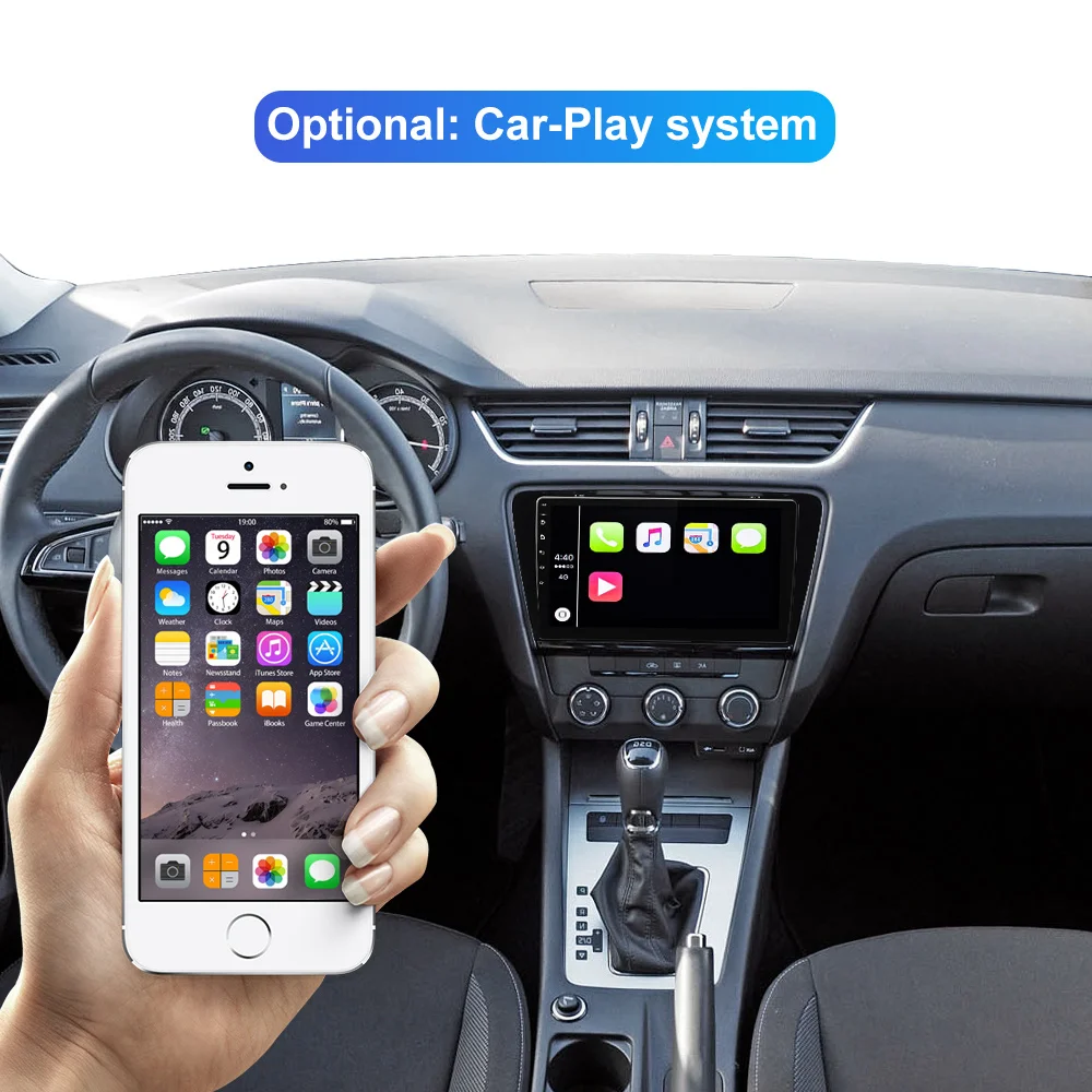 Isudar 1 Din Авто Радио Android 10 для Skoda/Octavia 2014 восьмиядерный RAM 4G ROM 64G Автомобильный