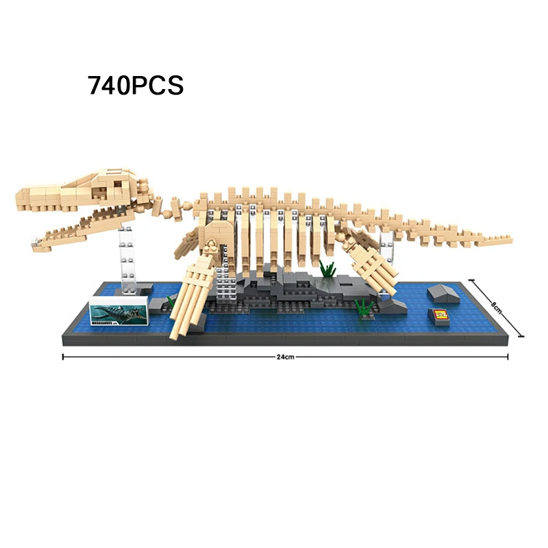 Ходовой товар конструктор динозавр Юрского периода ископаемый микро алмазный