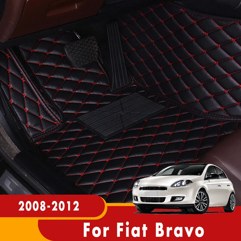 

Ковры для Fiat Bravo 2012 2011 2010 2009 2008 автомобильные коврики Водонепроницаемые кожаные коврики пользовательские автомобильные аксессуары для инте...