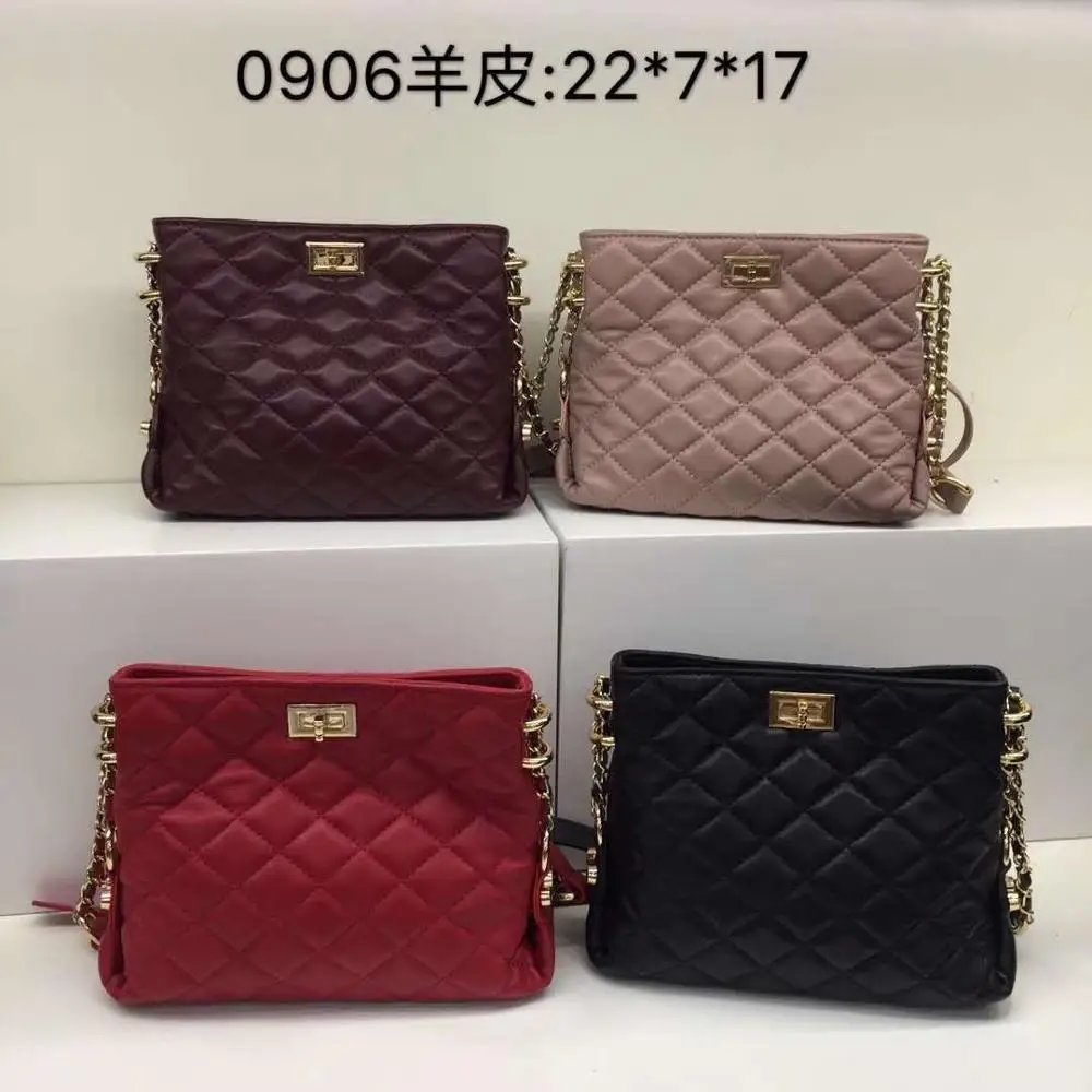 

free shipping 2020 the new style fashion and nice genuine leather sheepskin women one shoulder bag crossbody bag 4 color 22cm